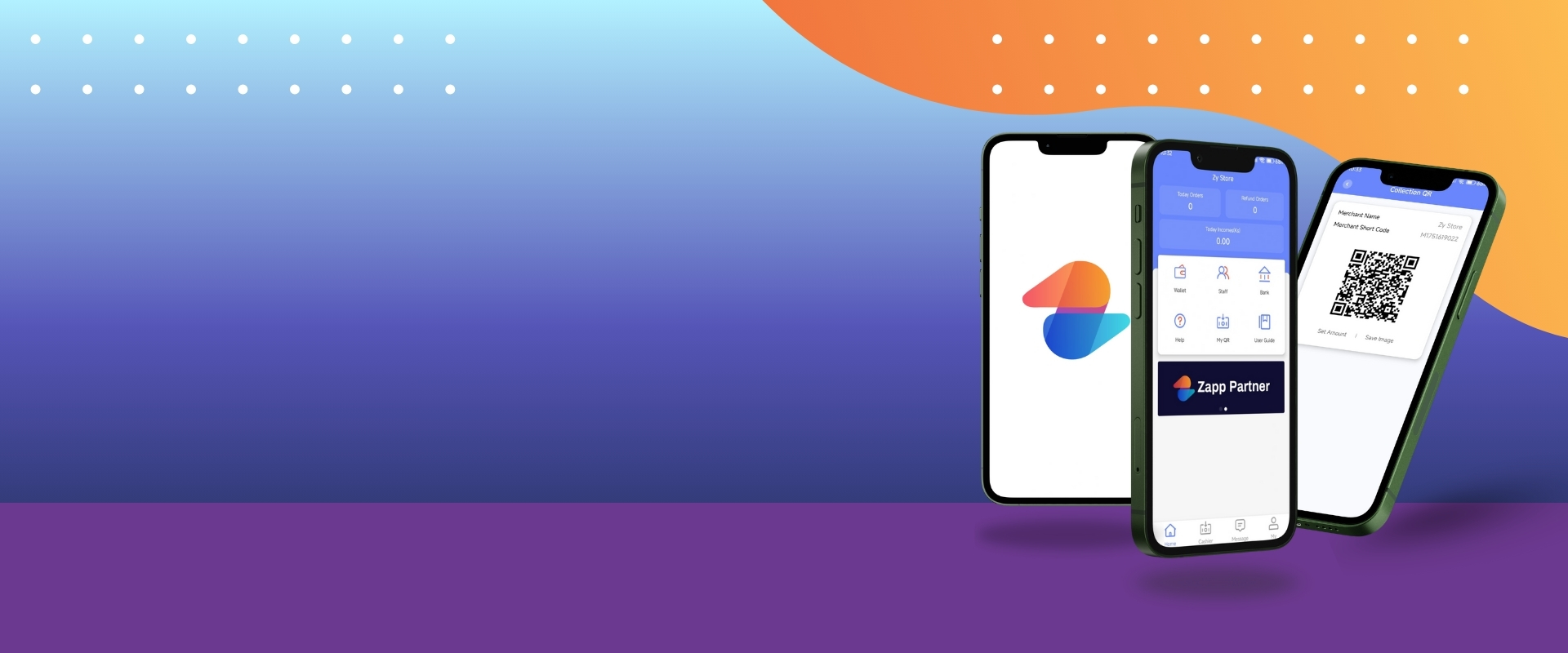 A partner using the Zapp Partner app