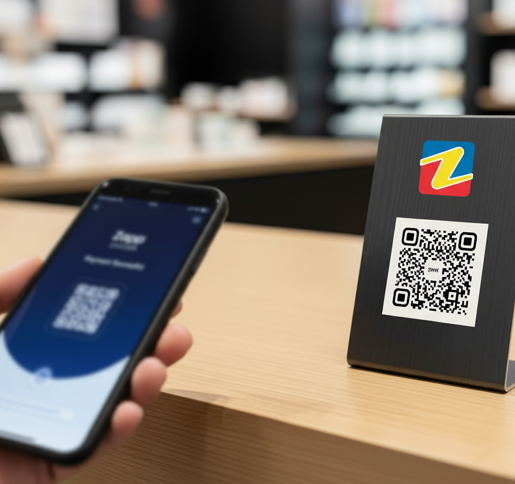 QR payment at shop